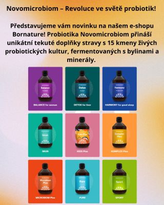 Zdraví začíná ve střevech! Objevte unikátní probiotika Novomicrobiom, která podporují vaše zdraví na všech úrovních. Každý...