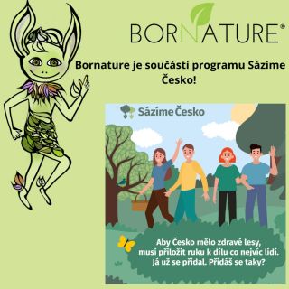 🌳 Bornature je součástí programu Sázíme Česko! 🌿 Máme obrovskou radost, že můžeme společně s vámi přispět k lepší...